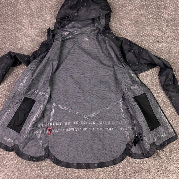 The North Face Stormy Trail Waterproof Running Jacket Women's XS black Packable - Picture 7 of 12